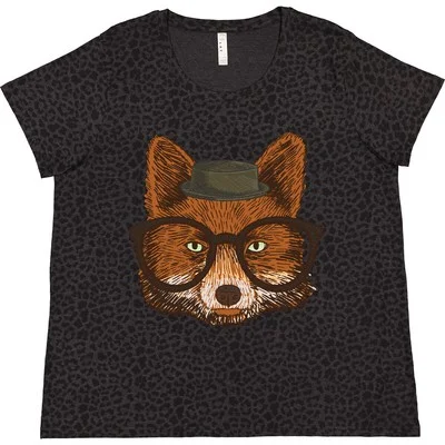 Inktastic Hipster Fox Women