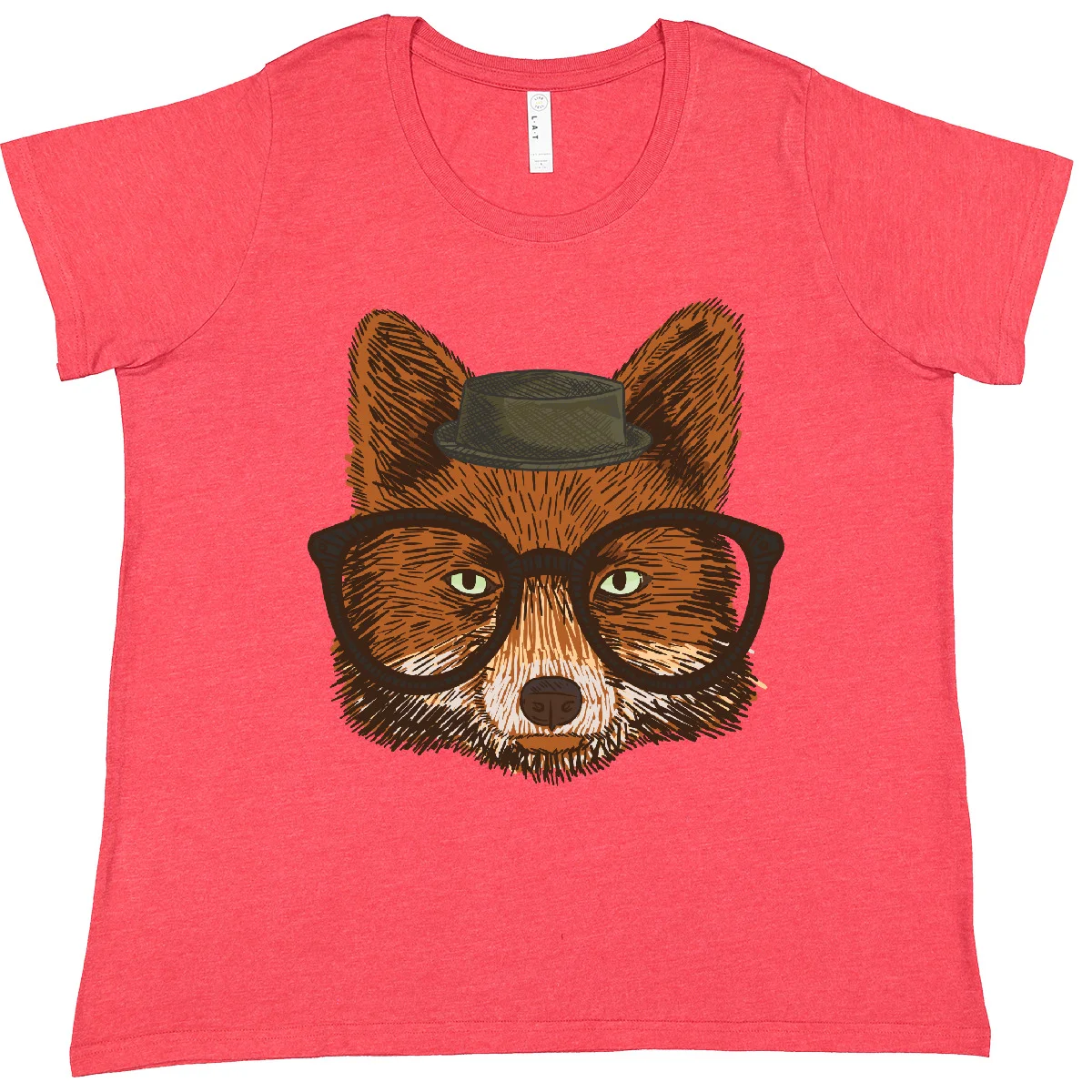 Inktastic Hipster Fox Women 2