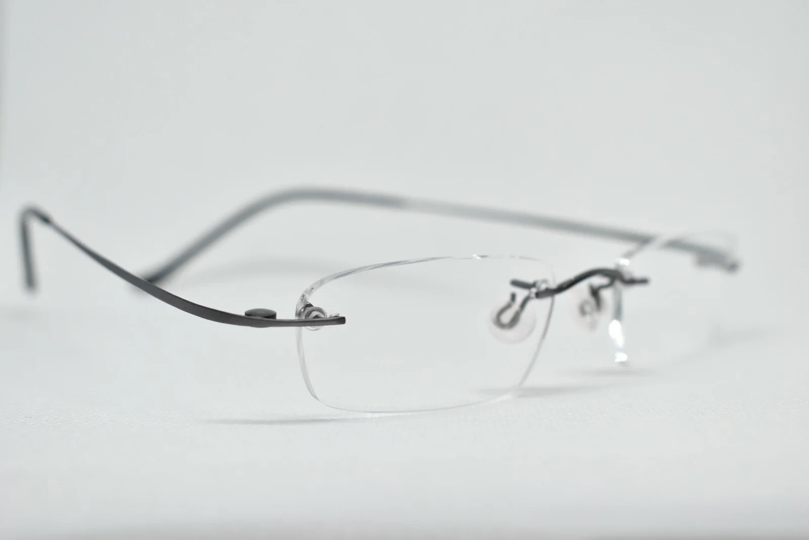 Innovative IMF RA101 Magnetic Force Eyeglasses Rimless with Sunglass Clip NEW 4