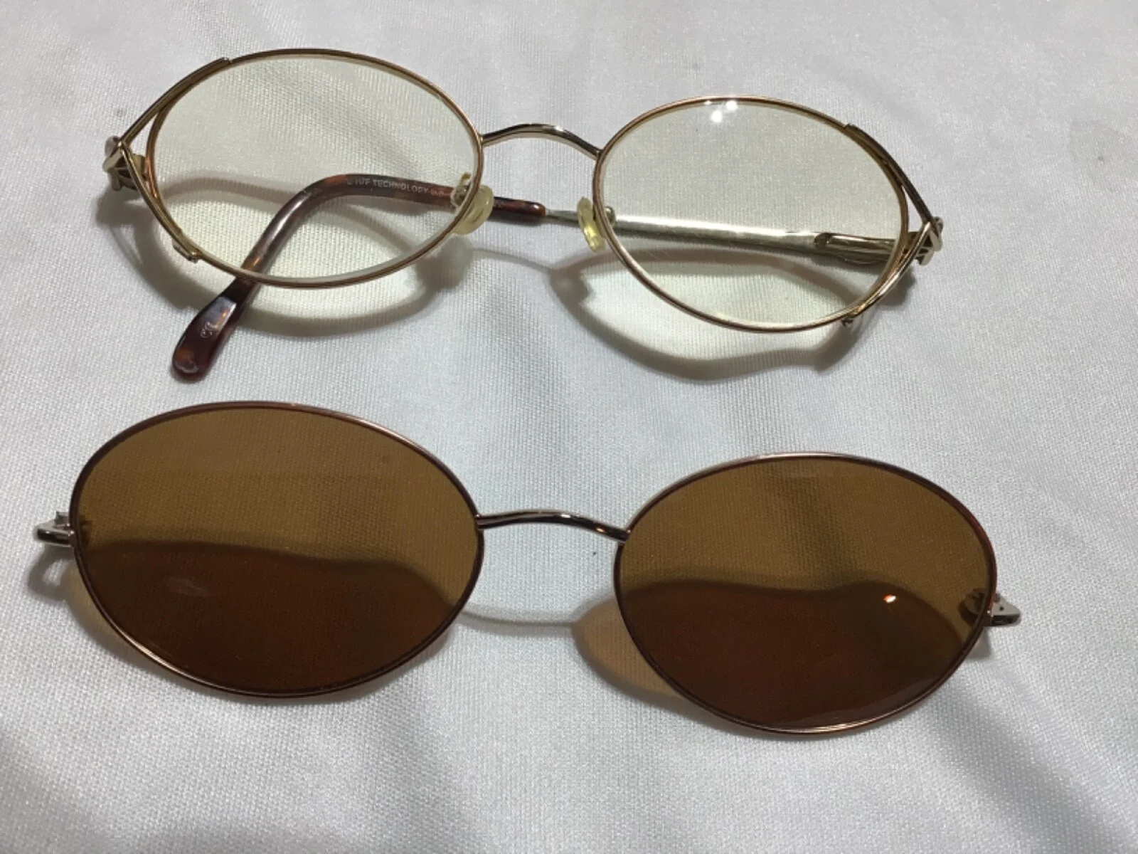 INNOVATIVE M/F TECHNOLOGY Eyeglasses With Clip On Sunglasses US Missing RT Arm