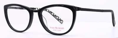 Isaac Mizrahi IM30039 BK Black Cat Eye Womens Full Rim Eyeglasses 52-18-135