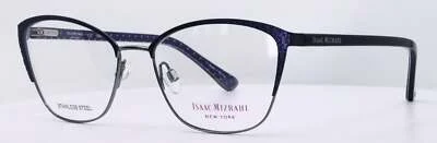 Isaac Mizrahi IM30044 Navy Womens Cat Eye Full Rim Eyeglasses 52-16-135
