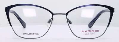 Isaac Mizrahi IM30044 Navy Womens Cat Eye Full Rim Eyeglasses 52-16-135 2