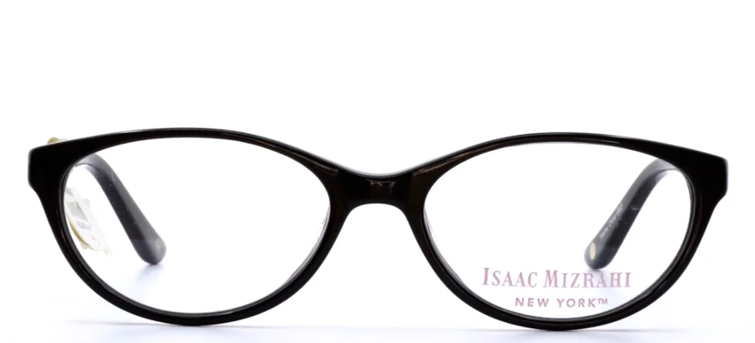 ISAAC MIZRAHI IMNY 70 90 Black Womens Cat Eye Full Rim Eyeglasses 52-16-135 B:33 2