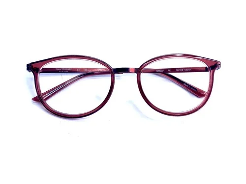 Isaac Mizrahi Red Metal & Clear Plastic Oval Glasses IM30001 RE 50 18 135 4