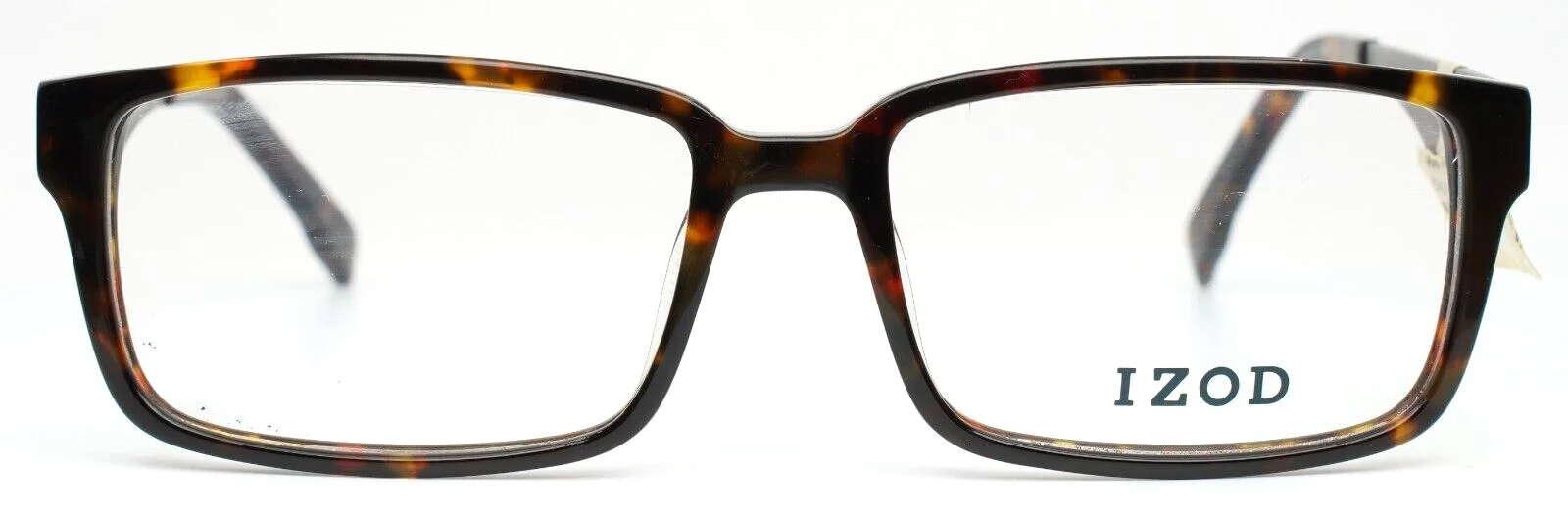IZOD 430 Tortoise Mens Rectangle Full Rim Eyeglasses 52-16-140 B:34 2
