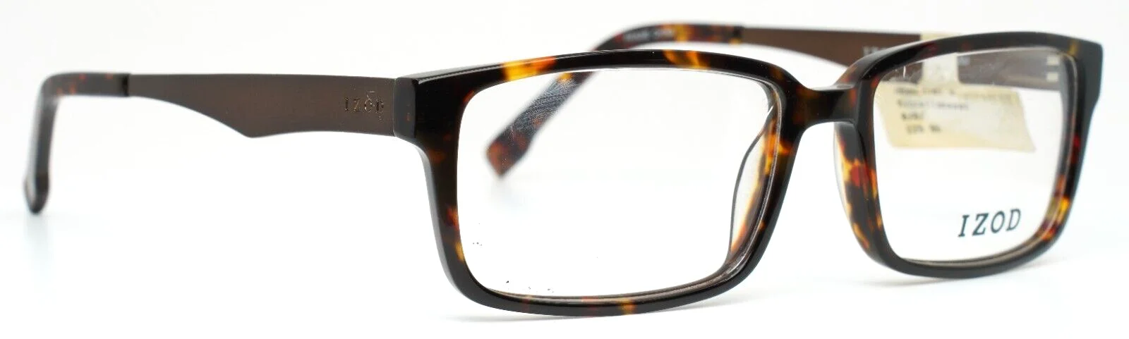 IZOD 430 Tortoise Mens Rectangle Full Rim Eyeglasses 52-16-140 B:34 3