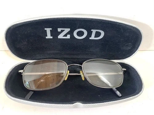 IZOD Eyeglasses Frame 339 CV L140 mm Full Rim Gunmetal w Hard Clamshell Case