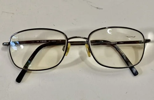 IZOD Eyeglasses Frame 339 CV L140 mm Full Rim Gunmetal w Hard Clamshell Case 2