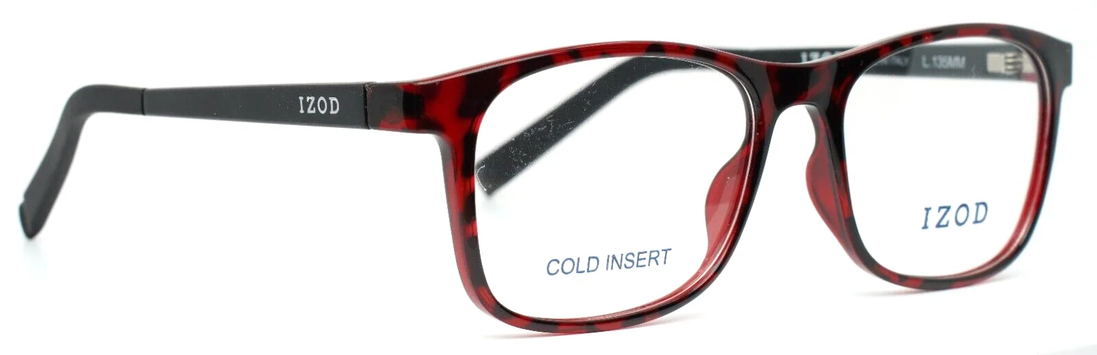 IZOD IZ2026 Merlot Tortoise Unisex Square Full Rim Eyeglasses 54-18-135 B:40 3