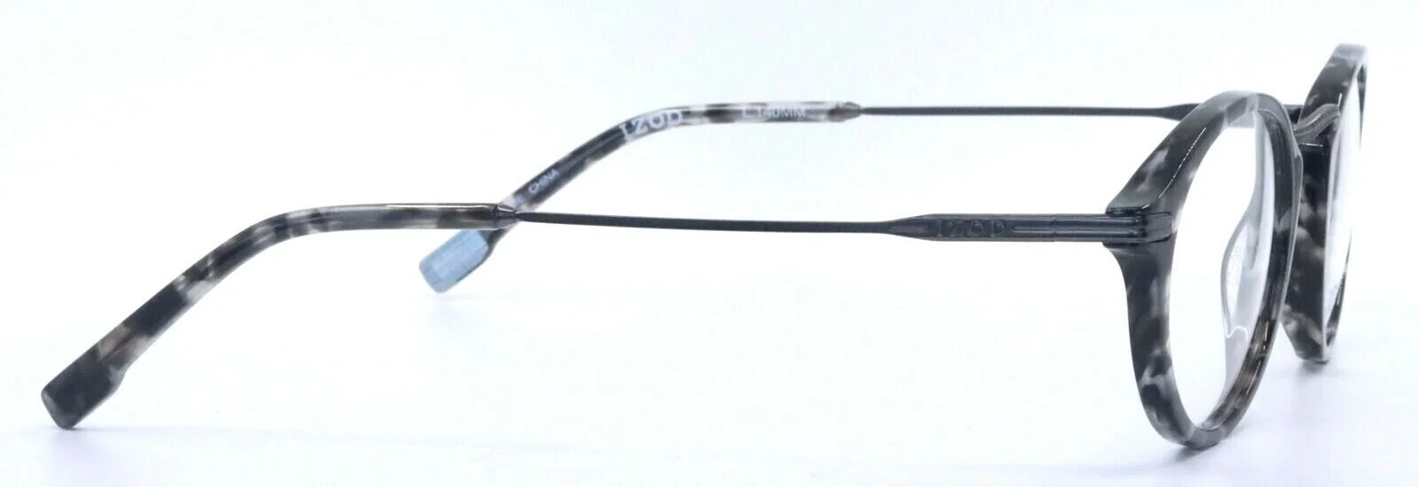 IZOD IZ2063 Black Tortoise Round Unisex Full Rim Eyeglasses Frames 46-22-140 4