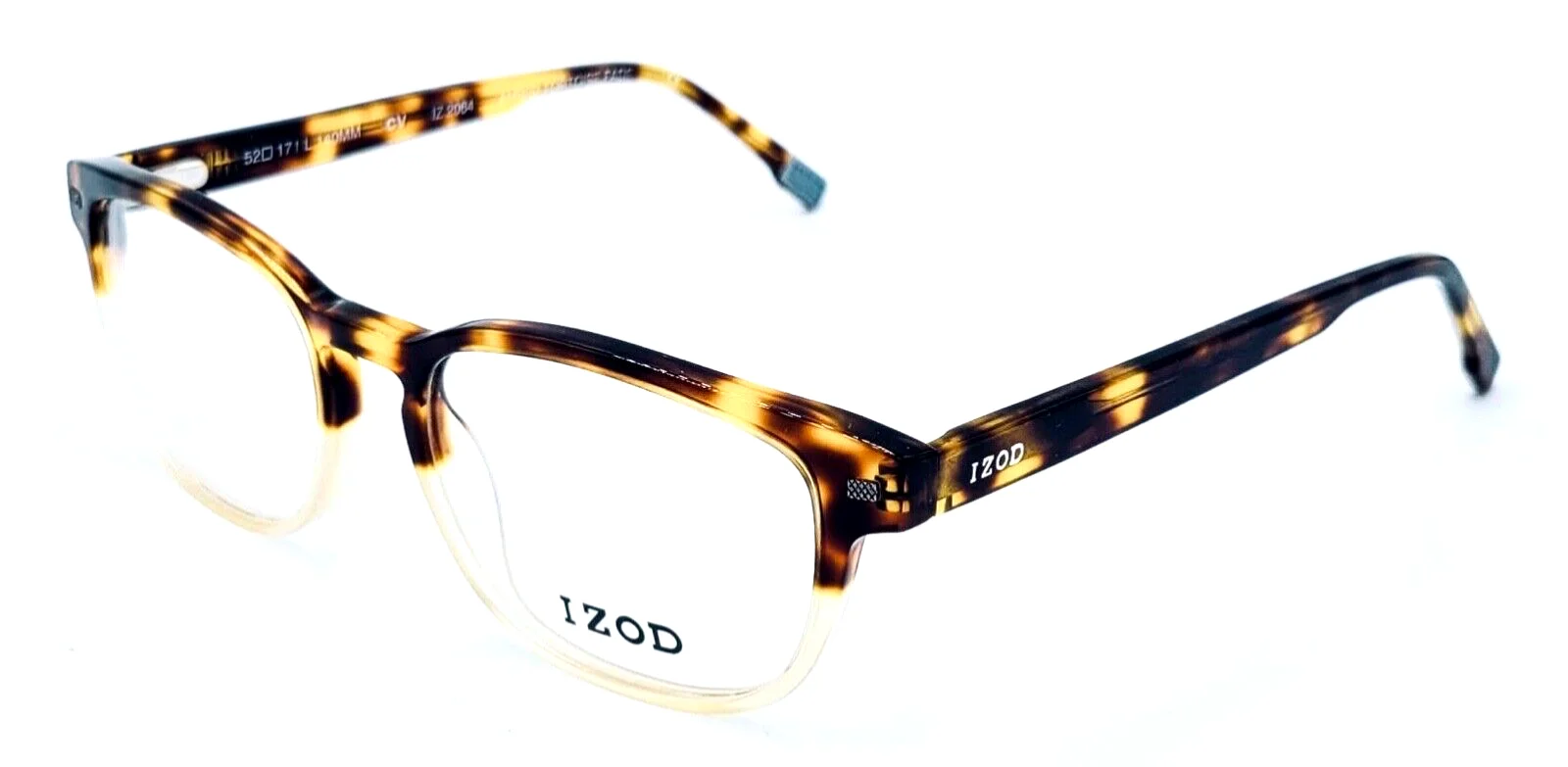 IZOD - IZ2064 52/17/140 AMBER TORTOISE - NEW Authentic MEN EYEGLASSES Frame
