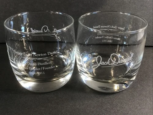 Jack Daniels Master Distiller Signature Glasses Jasper Jack Newton DanielsSet 2