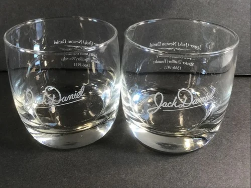 Jack Daniels Master Distiller Signature Glasses Jasper Jack Newton DanielsSet 2 2