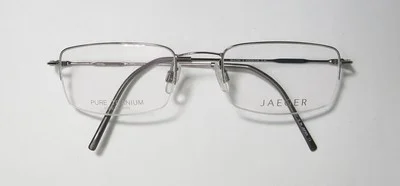 JAEGER 2344-V 62 HALF RIM PURE TITANIUM FRAME DESIGNER MADE IN JAPAN EYEGLASSES 2