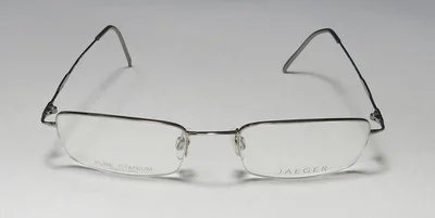 JAEGER 2344-V 62 HALF RIM PURE TITANIUM FRAME DESIGNER MADE IN JAPAN EYEGLASSES 3