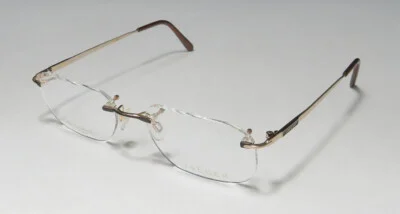 JAEGER 245 C.10 RIMLESS PURE TITANIUM MADE IN JAPAN FASHION DESIGNER EYEGLASSES