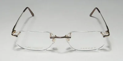 JAEGER 245 C.10 RIMLESS PURE TITANIUM MADE IN JAPAN FASHION DESIGNER EYEGLASSES 3