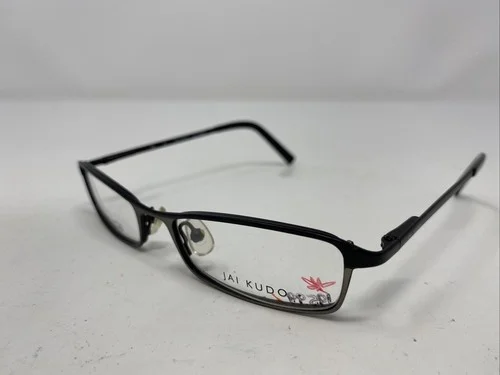 Jai Kudo 426 M01 50-17-135 Matte Black Metal Full Rim Eyeglasses Frame L360 2