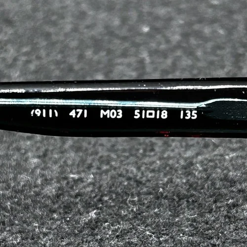 Jai Kudo 471 Half-Rim Eyeglasses Frame Brown Teal Flex 51-18-135 Used 4