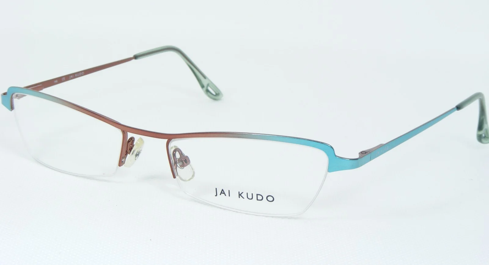 JAI KUDO 487 1036 M07 SEA GREEN /COPPER RED EYEGLASSES GLASSES FRAME 53-18-135mm