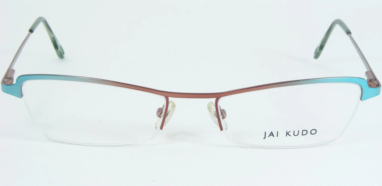 JAI KUDO 487 1036 M07 SEA GREEN /COPPER RED EYEGLASSES GLASSES FRAME 53-18-135mm 2
