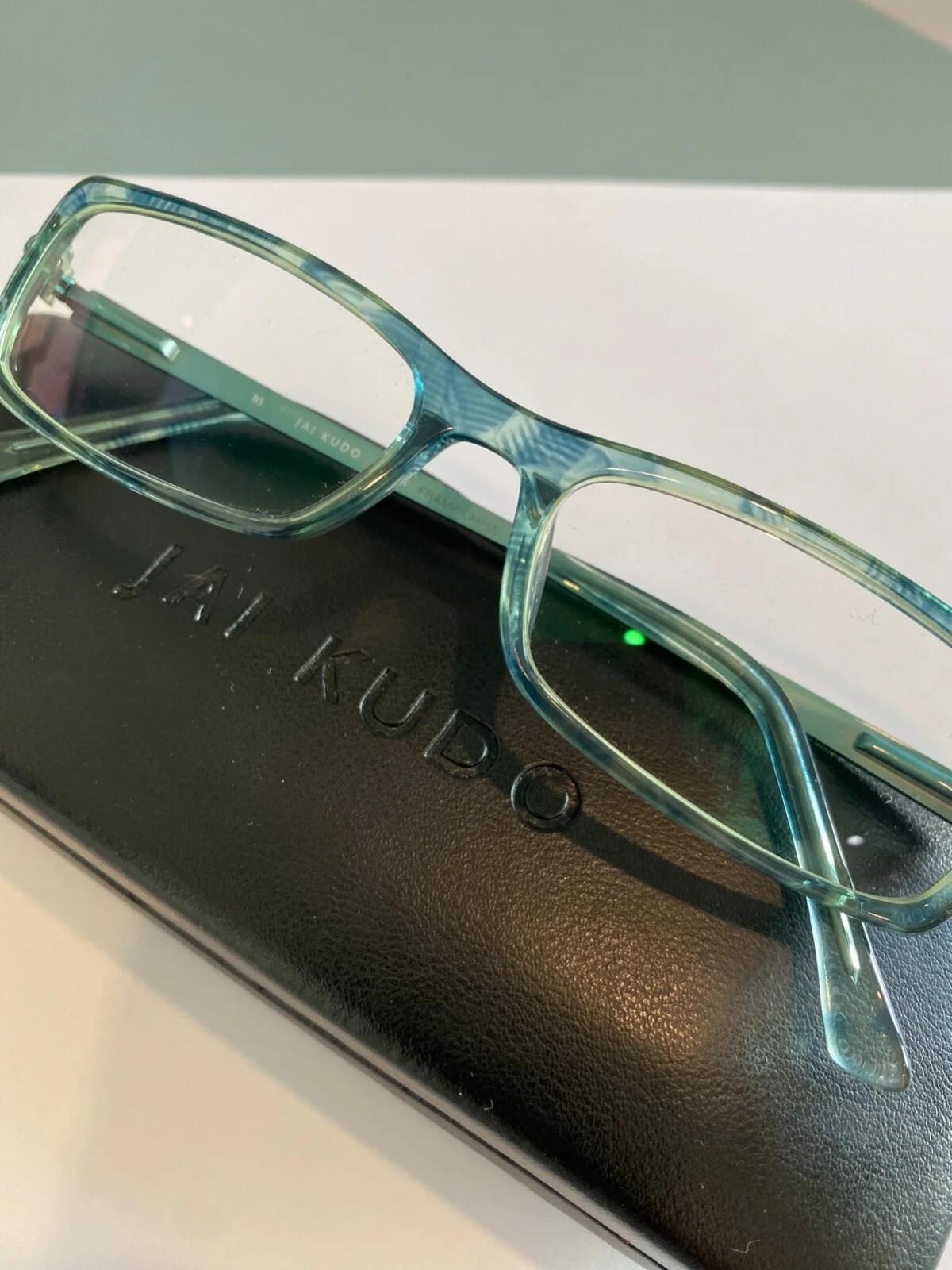 Jai Kudo Eyeglasses Aquamarine Teal Green Frames 50[]16 135 1700 P07 Full Rim