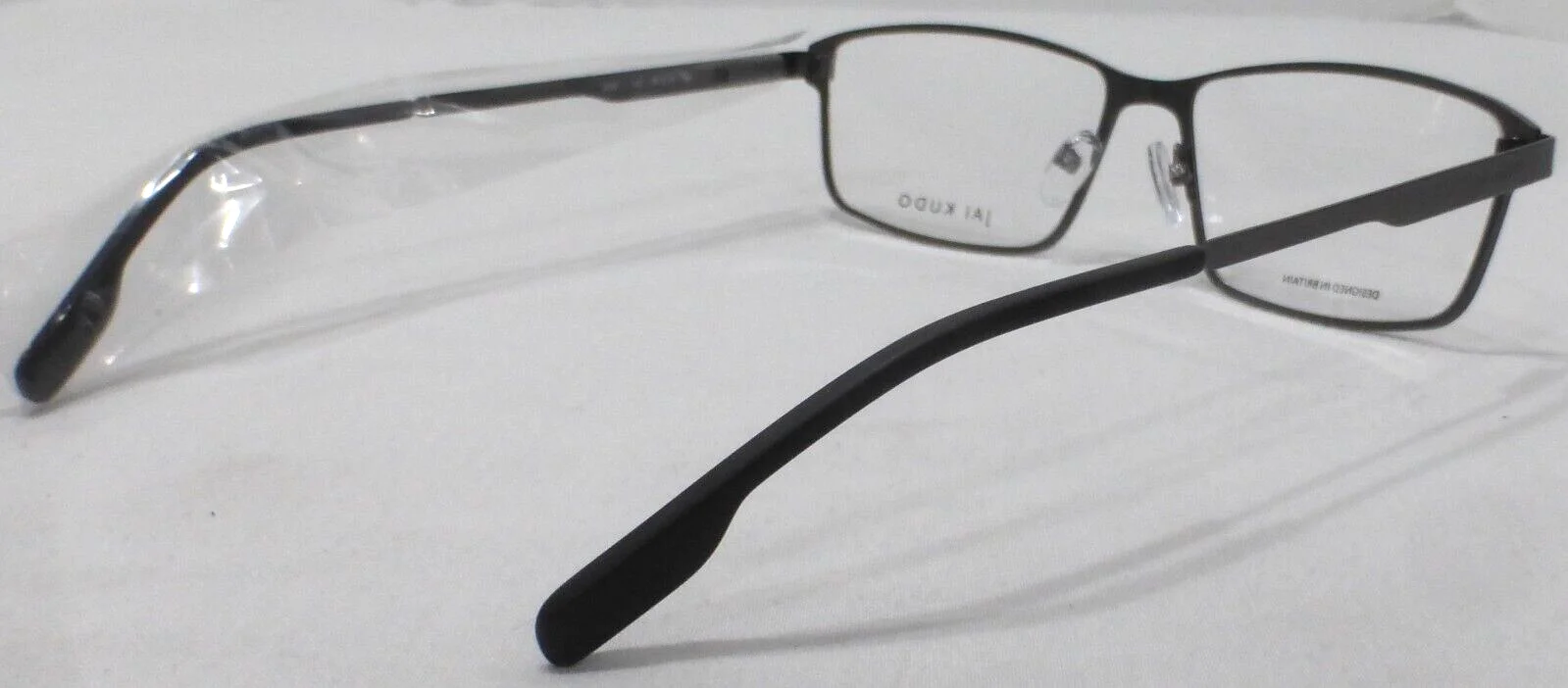 JAI KUDO Eyeglasses Frame JK057, Dark Matte Gun, 59-16-155, NEW 4