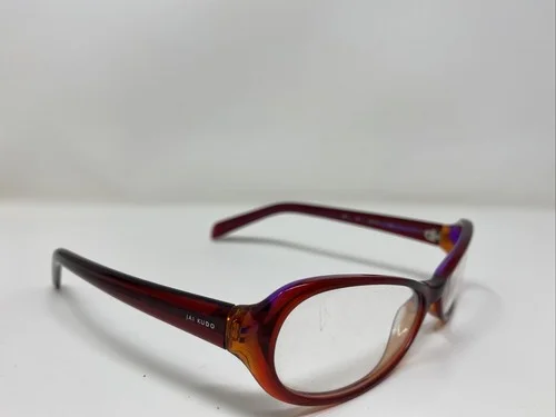 Jai Kudo Eyeglasses Frames 1724 54-17-135 Red Full Rim 7860 2