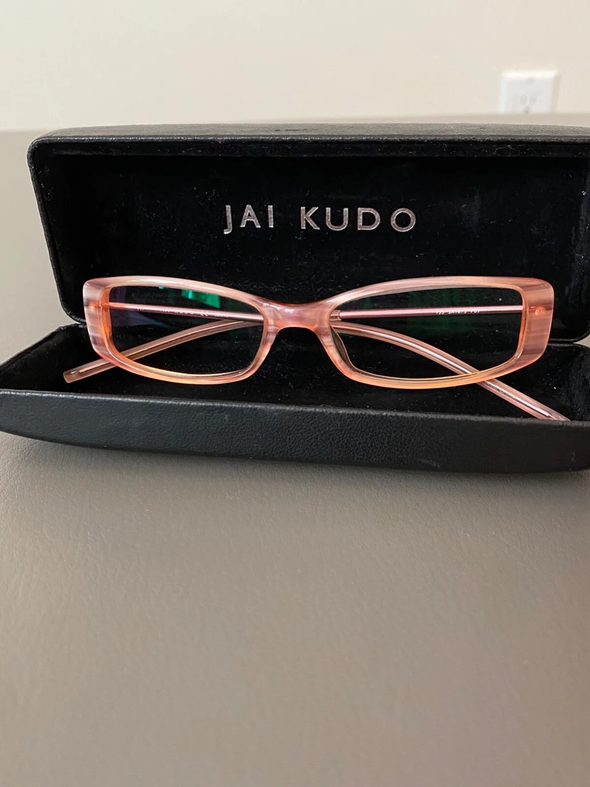 Jai Kudo Eyeglasses Frames. PRETTY Light Pink. 50[]16 135 SAI 673 P09 Full Rim