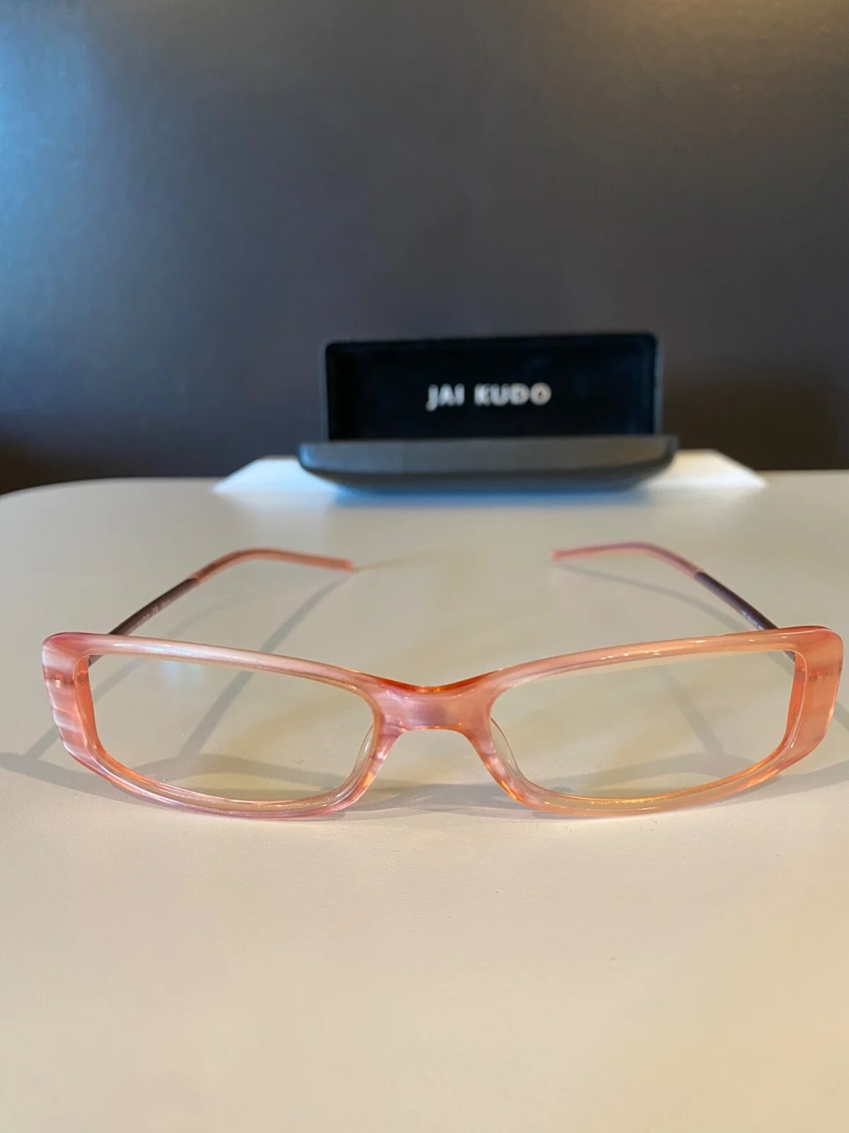 Jai Kudo Eyeglasses Frames. PRETTY Light Pink. 50[]16 135 SAI 673 P09 Full Rim 2