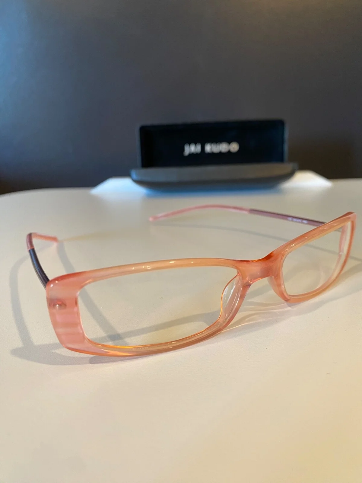 Jai Kudo Eyeglasses Frames. PRETTY Light Pink. 50[]16 135 SAI 673 P09 Full Rim 3