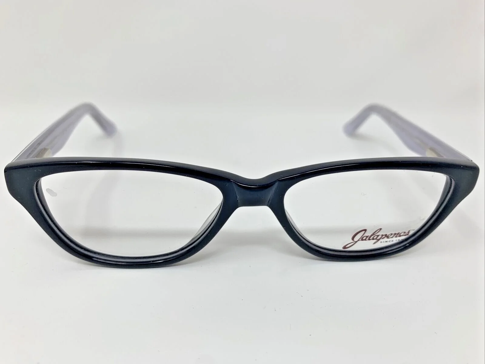 Jalapenos Eyeglasses Frames Jasmine Black 47-14-130 Full Rim Plastic GQ74