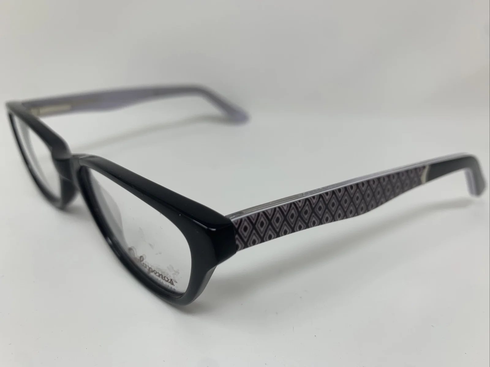 Jalapenos Eyeglasses Frames Jasmine Black 47-14-130 Full Rim Plastic GQ74 2