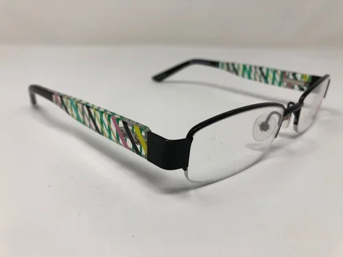 Jalapenos Who Says Black Eyeglasses Frame 48-18-135 Multicolor Adult D814 2