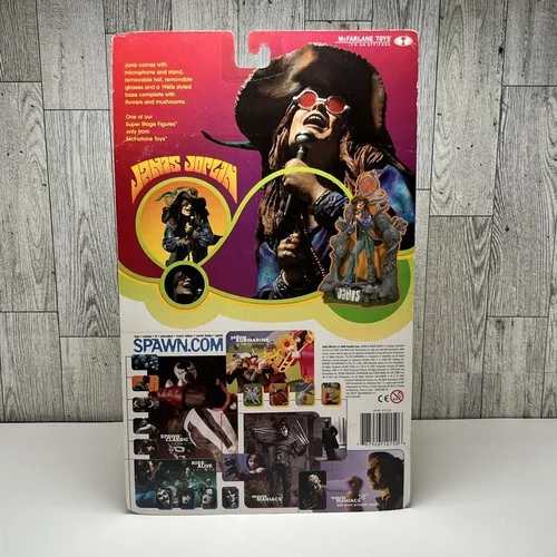 Janice Joplin Action Figure Microphone Glasses Hat 2000 Spawn McFarlane Toys 2