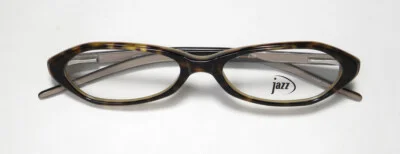 JAZZ 183 2 TORTOISE SLIM OVAL FULL RIM FRAME MADE IN ITALY DESIGNER EYEGLASSES 2
