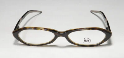 JAZZ 183 2 TORTOISE SLIM OVAL FULL RIM FRAME MADE IN ITALY DESIGNER EYEGLASSES 3