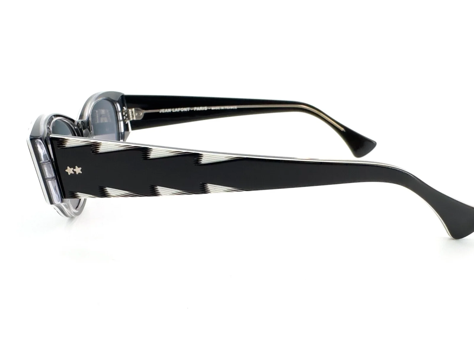 Jean Lafont Daisy Sunglasses FRAMES 009 Black White Cat Eye Retro Look I591 3