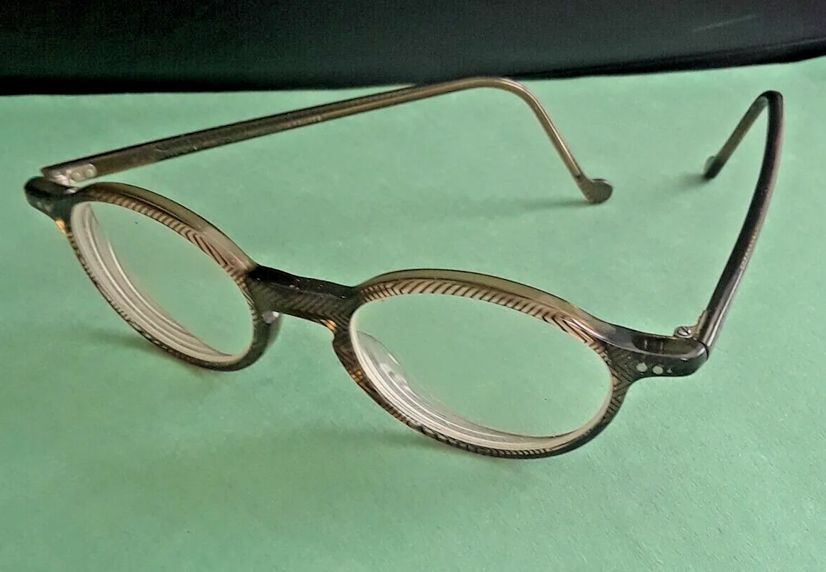 Jean Lafont Eyeglasses Concerto 427 Brown Round Frame France 45[18] 145 2