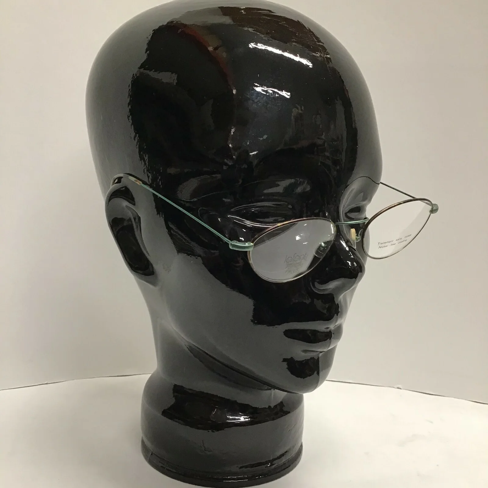 Jean Lafont L-60 48-19-135 Green Tortoise Designer Eyeglass Vintage French Frame