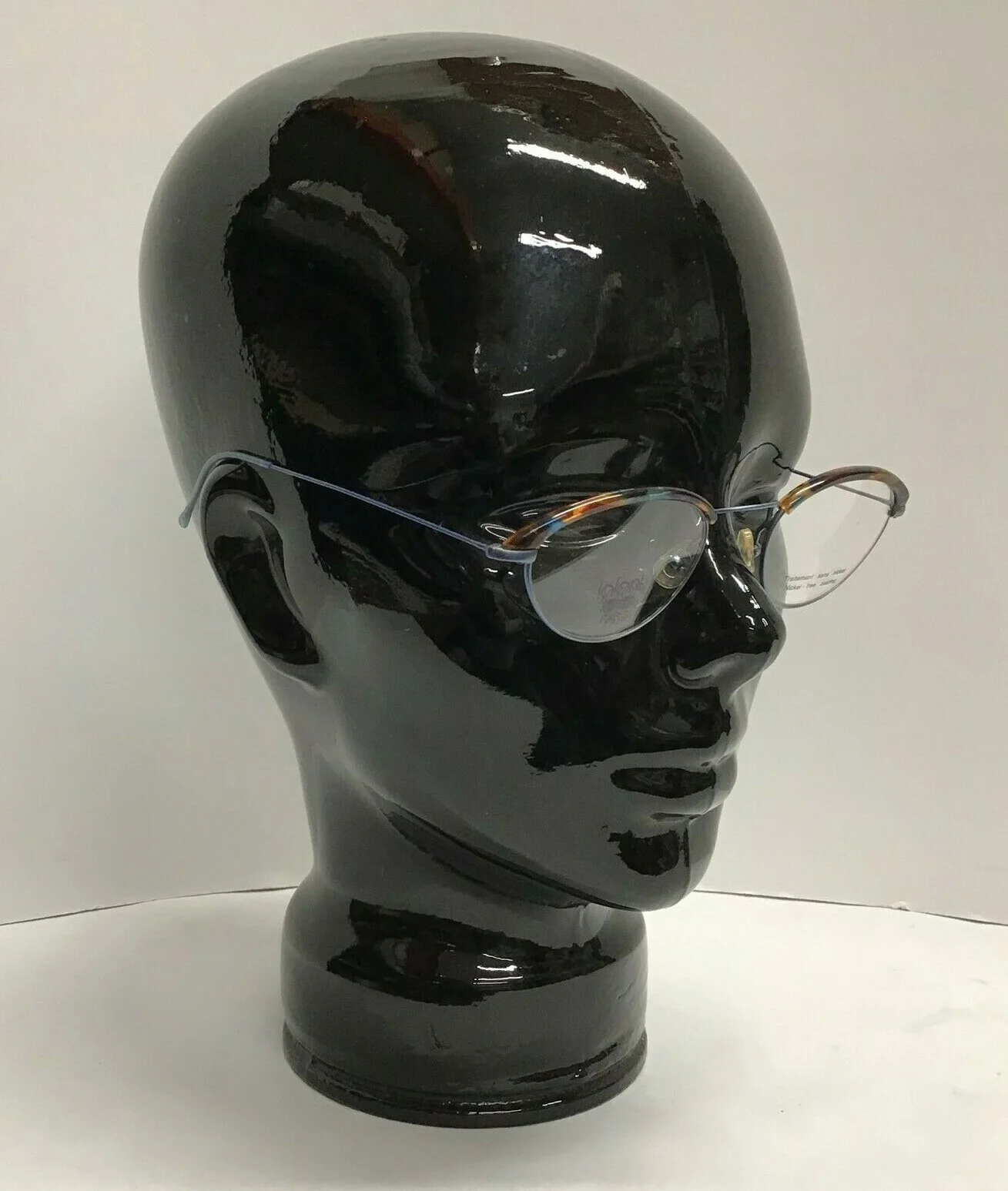 Jean Lafont L-70 48-19-135 Blue Tortoise Designer Eyeglass Vintage French Frames