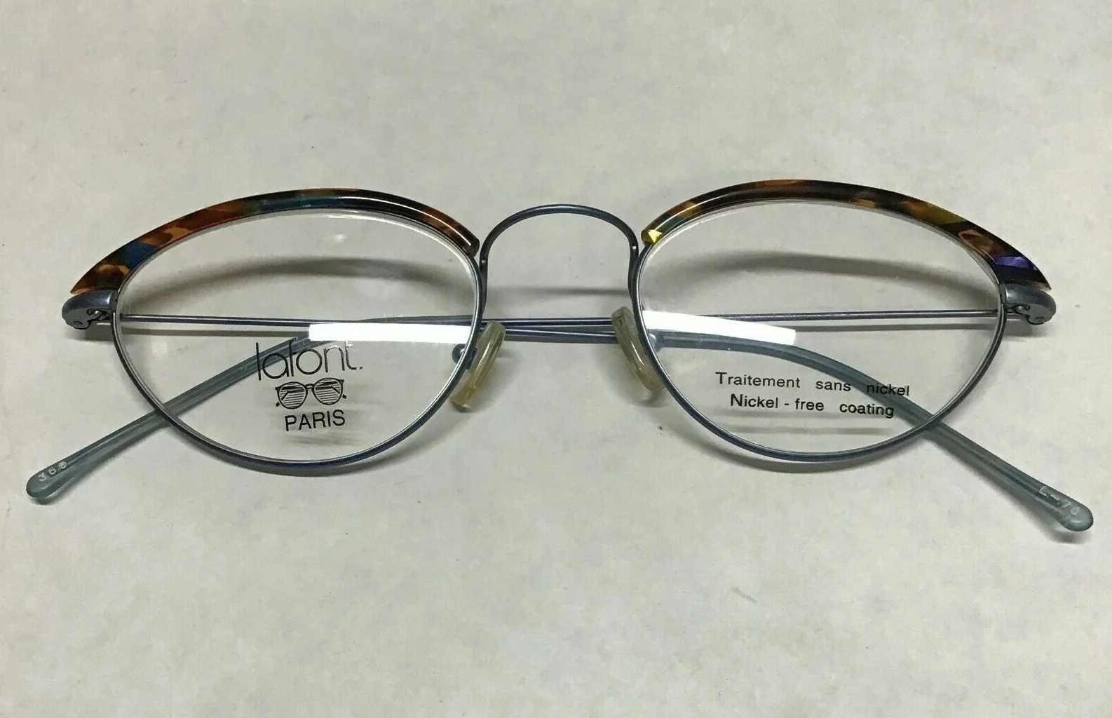 Jean Lafont L-70 48-19-135 Blue Tortoise Designer Eyeglass Vintage French Frames 4