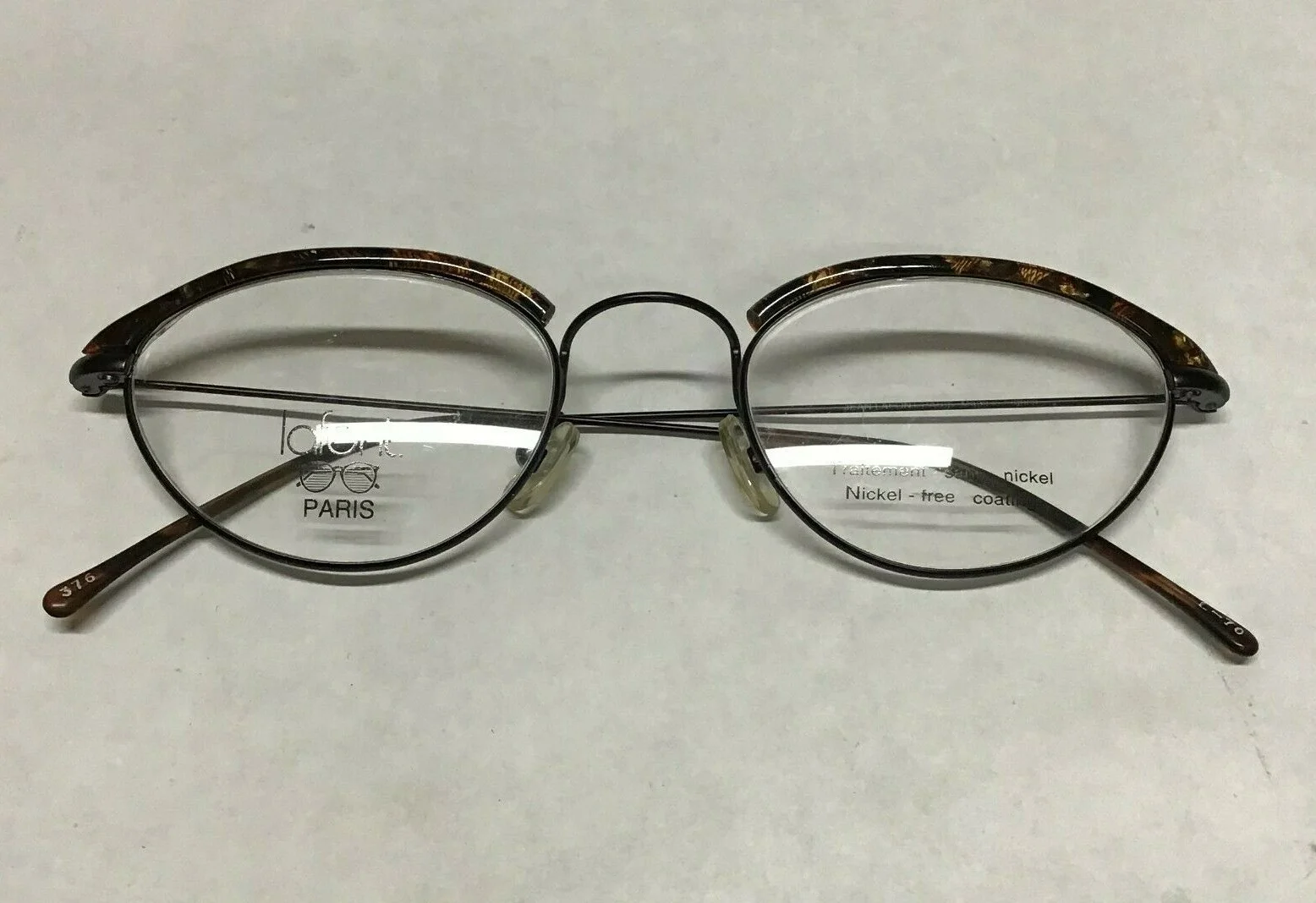 Jean Lafont L70 48-19-135 Black Tortoise Designer Eyeglass Vintage French Frames 3