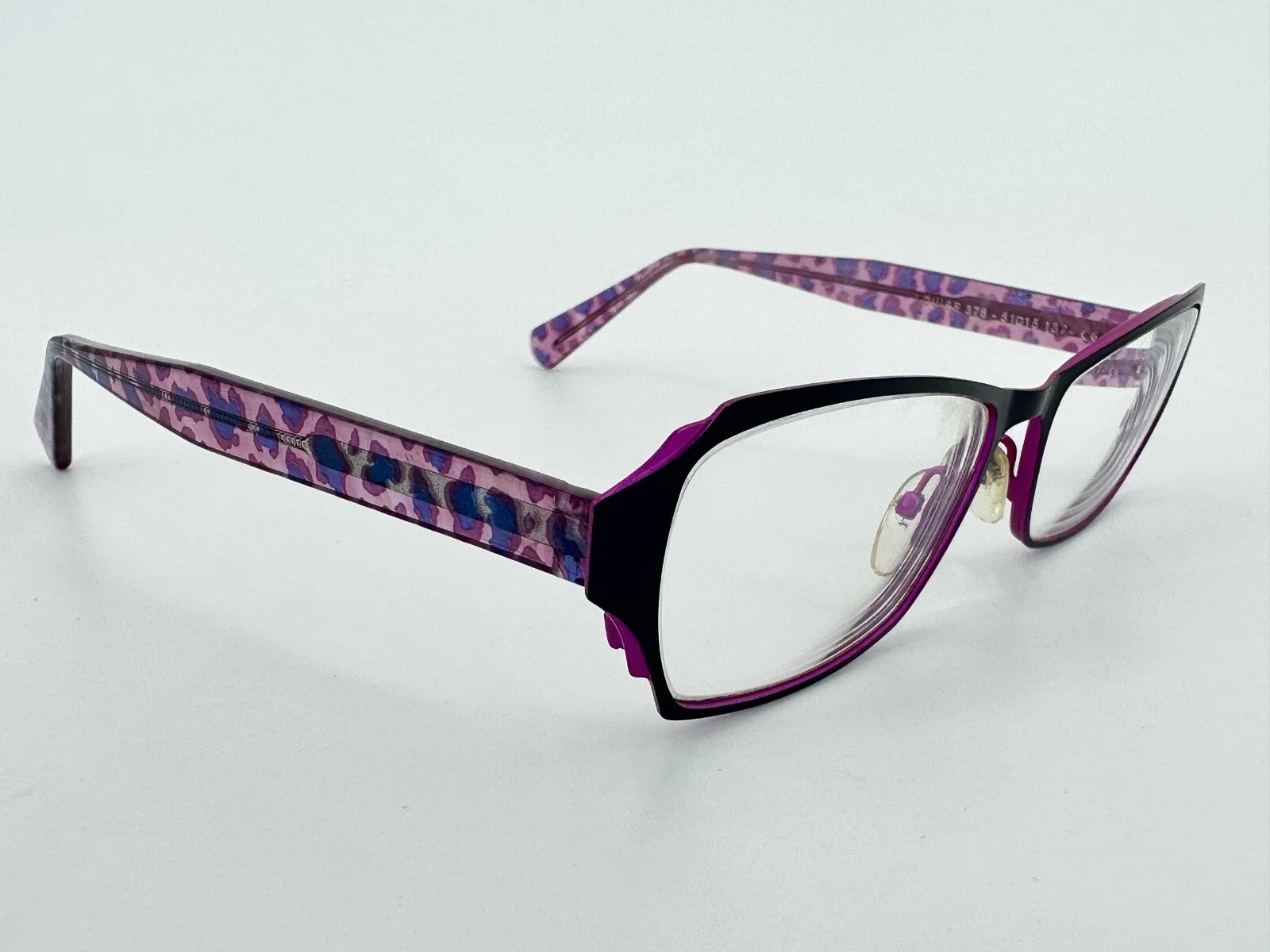 Jean LaFont Louise Eyeglasses FRAMES 376 Purple 51[]15-137 Blue I218