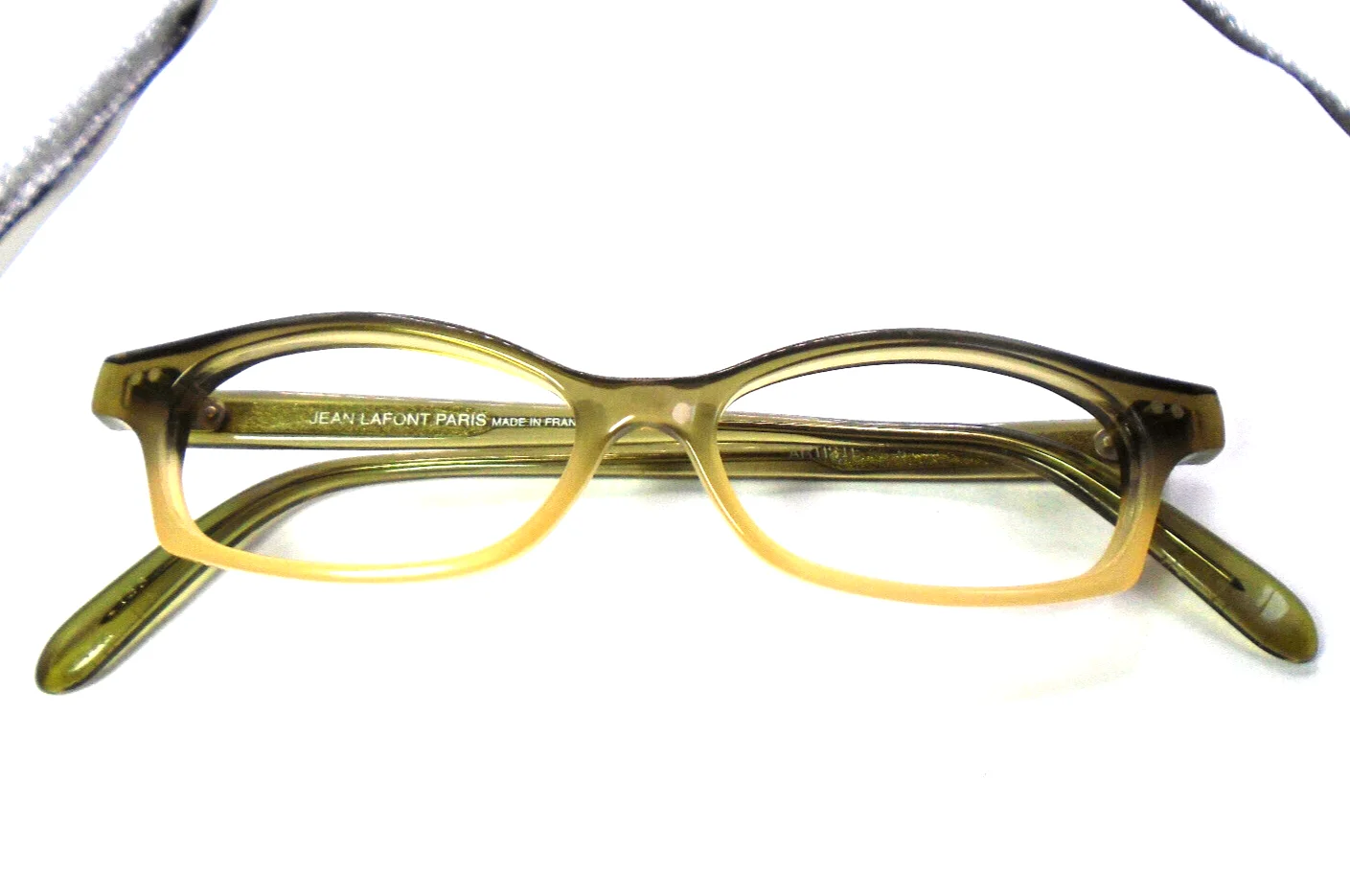 Jean Lafont Paris ARTISTE 48 Olive Green 49-14-140 Cateye Eyeglass Frames France 2
