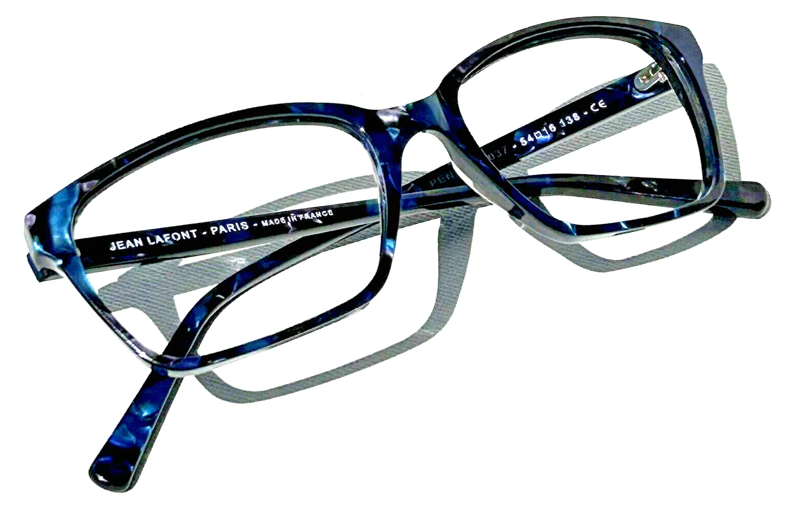 JEAN LAFONT PARIS Eyeglasses Frames PENSEE 3037 Blue Purple Tortoise 54-16-138