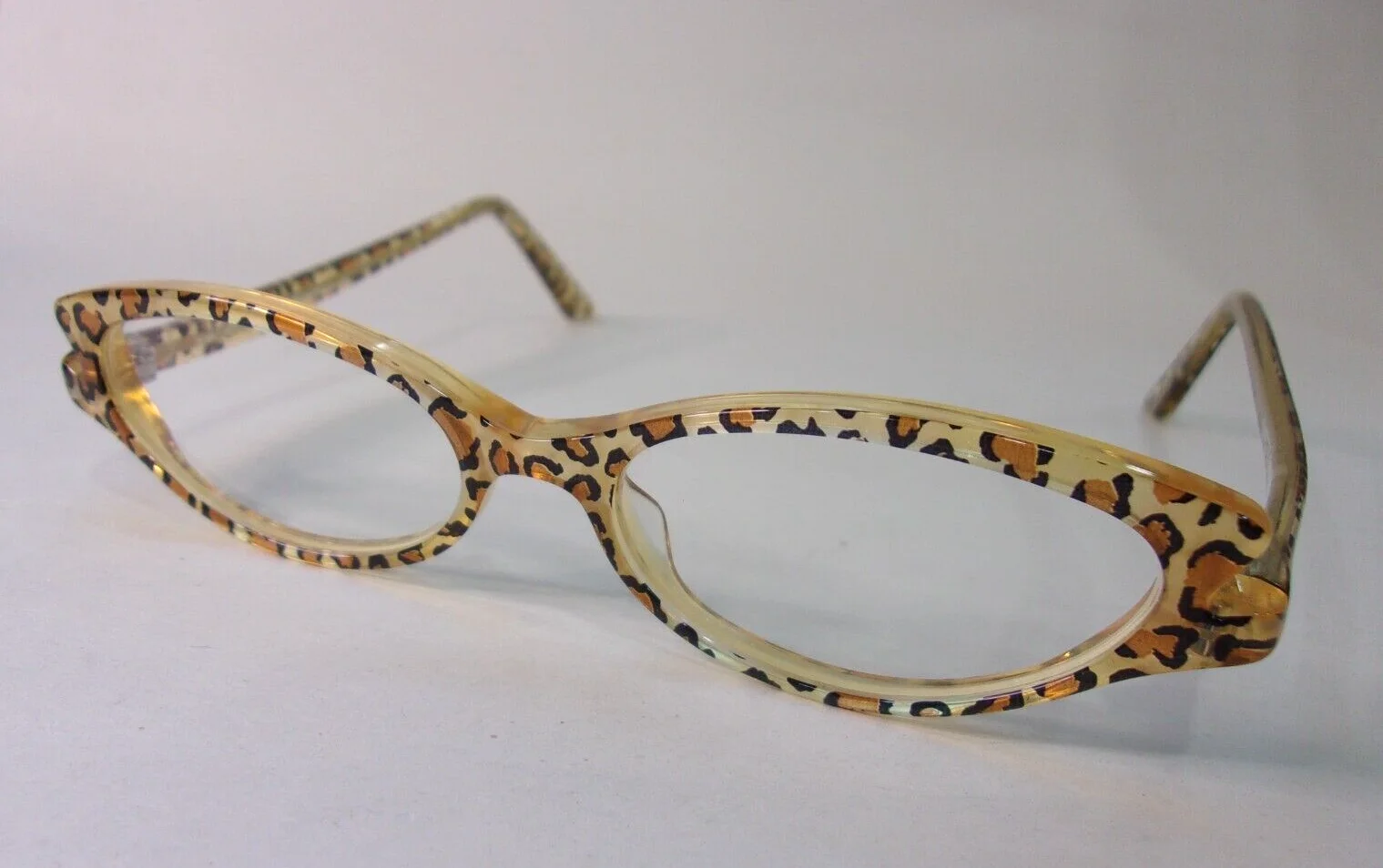 Jean Lafont Paris GINETTE 380 Leopard Print Eyeglass Frames Discontinued