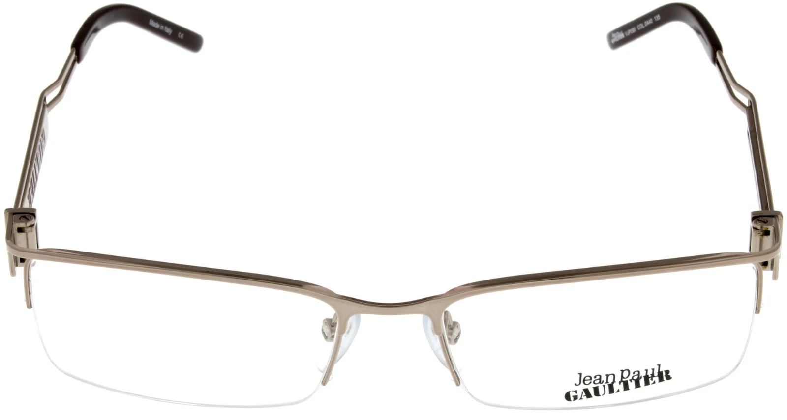 Jean Paul Gaultier Eyewear Frame Women Brown Silver Rectangular VJP135M 0K20 2