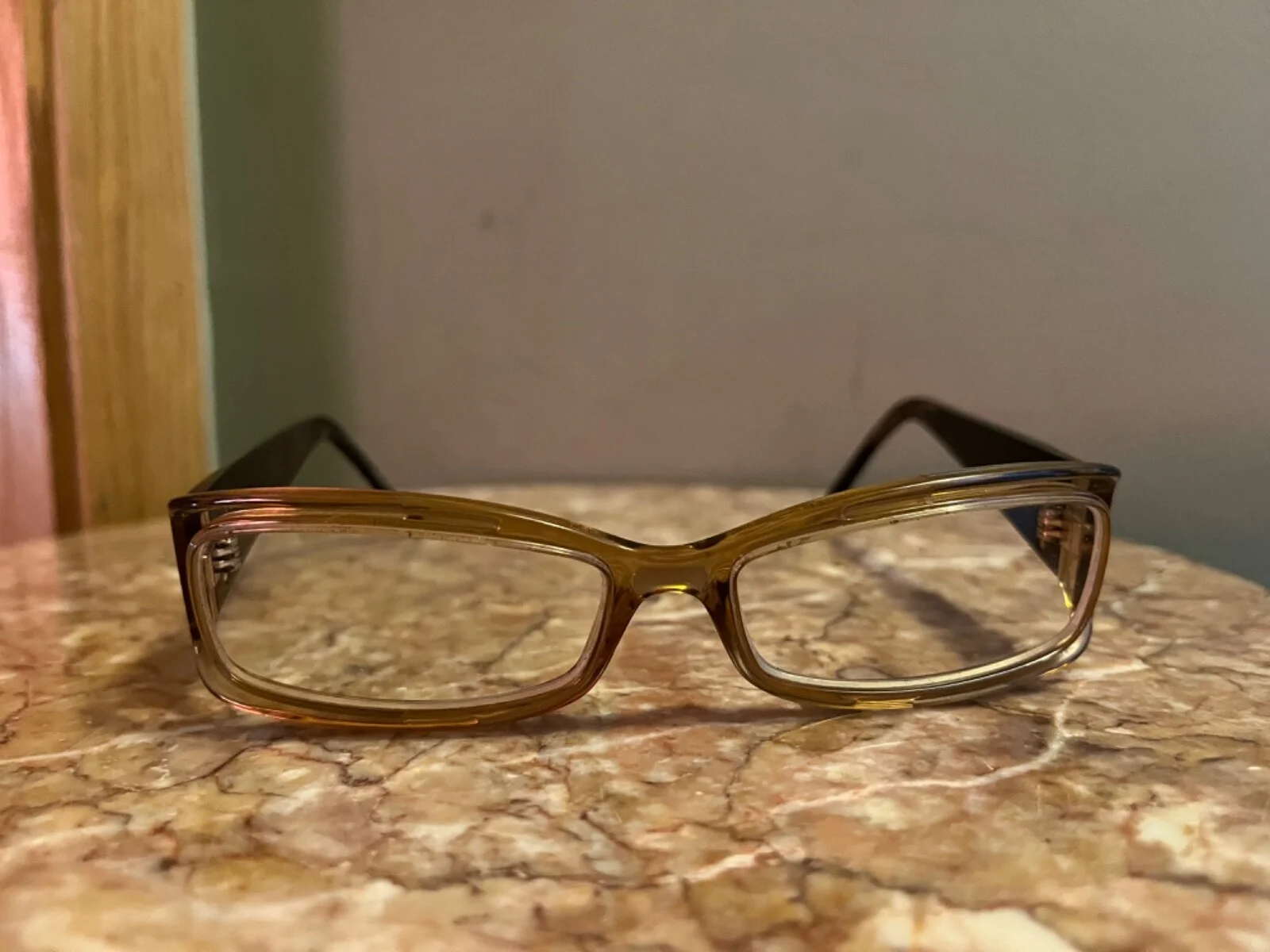 Jean Paul Gaultier Gold Frame Glasses Black Arms